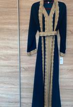 Blauwe Kaftan/Avondjurk met Gouden Details, Kleding | Dames, Jurken, Maat 38/40 (M), Blauw, Nieuw, Ophalen of Verzenden
