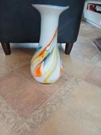 Vintage Vaas met Kleurrijke Swirls, Ophalen of Verzenden