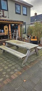 Houten Picknicktafel, Tuin en Terras, Picknicktafels, Ophalen, Gebruikt, Rechthoekig, Hout