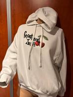 BERSHKA sweater met capuchon maat xs zgan, Wit, Zo goed als nieuw, Maat 34 (XS) of kleiner, Bershka
