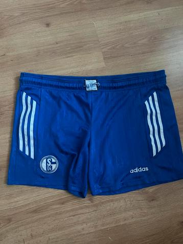 Vintage Schalke 04 1996-1997 shorts voetbalbroekje Adidas beschikbaar voor biedingen