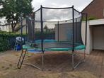 Trampoline Berg 380 Green met net, Ophalen, Zo goed als nieuw