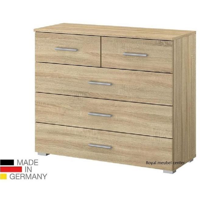 Commode-Ladekast Fly grijs wit eiken breedte 93 cm SALE, Kinderen en Baby's, Kinderkamer | Commodes en Kasten, Nieuw, 105 cm of meer