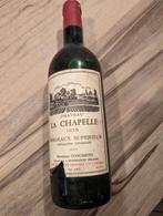 Chateau La Chapelle 1975, Verzamelen, Rode wijn, Frankrijk, Vol, Zo goed als nieuw
