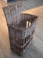 Rieten kapstok mand, Ophalen, Rechthoekig, Riet