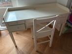 Wit Kinder Bureau met Lades en Stoel, Huis en Inrichting, Bureaus, Ophalen, Gebruikt, Bureau