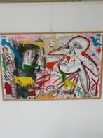 groot origineel schilderij, Ophalen of Verzenden