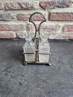 Antiek cruet setje peper/zout, Antiek en Kunst, Antiek | Keukenbenodigdheden, Ophalen of Verzenden