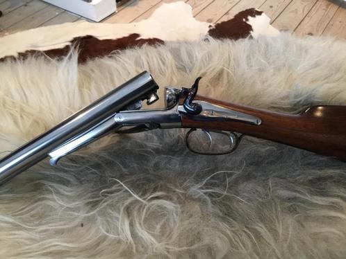 Husqvarna Saddle Bag Hip Hammer gun mintstaat kal 12, Antiek en Kunst, Antiek | Overige Antiek, Ophalen of Verzenden
