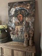 Groot oud schilderij van een vrouw, Ophalen, Gebruikt