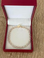 14 karaat gouden armband gemerkt 585, wit en geel goud, Ophalen of Verzenden, Nieuw, Goud, Goud