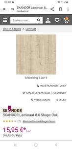 1 pak laminaat Skandor shape oak van Hornbach, Nieuw, Minder dan 10 m², Laminaat, Ophalen