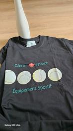 Casablanca Tennis Club T-shirt - Zwart, Casablanca, Maat 48/50 (M), Zwart, Nieuw