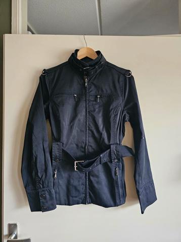 Zara Zwart Jasje/Blazer met Ceintuur - M/L beschikbaar voor biedingen
