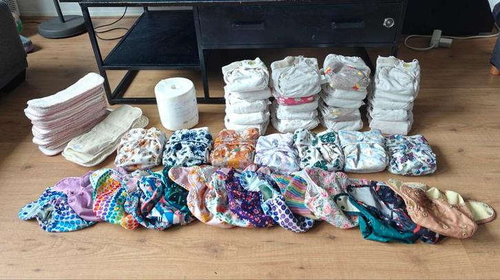 Groot Pakket Wasbare Luiers - Compleet!, Kinderen en Baby's, Overige Kinderen en Baby's, Gebruikt, Ophalen of Verzenden