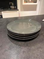 4 Herman den Blijker Borden - Grijs, Gebruikt, Ophalen of Verzenden, Bord(en), Effen