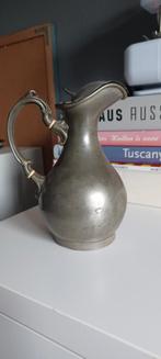 Tinnen kan met ivoor accenten - Sheffield, Engeland, Ophalen of Verzenden