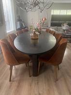 8x ZGAN eetkamerstoelen PMP Furniture, Huis en Inrichting, Ophalen of Verzenden, Zo goed als nieuw, Stof, Vijf, Zes of meer stoelen