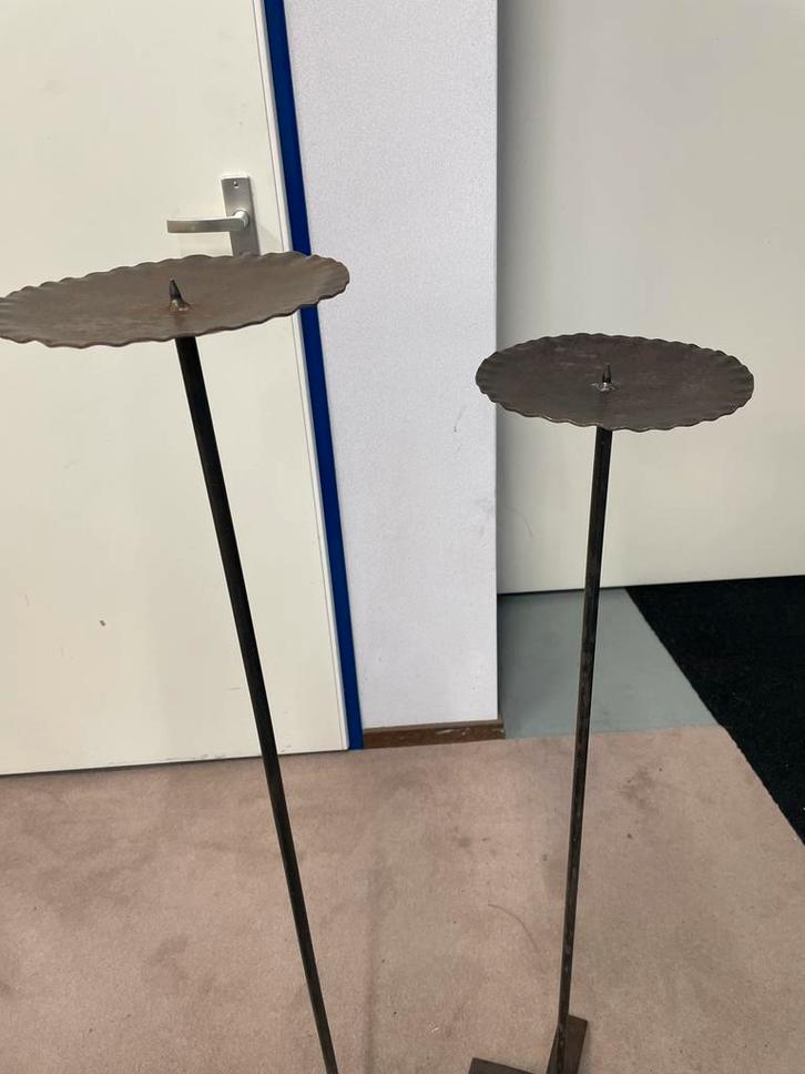 Vintage Kaarsenstandaard Set, Antiek en Kunst, Curiosa en Brocante, Ophalen