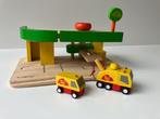 PlanCity houten autoreparatie werkplaats, Kinderen en Baby's, Speelgoed | Houten speelgoed, Ophalen, Gebruikt, Overige typen