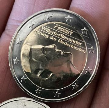 Set van 2 Euro munten Willem Alexander 2024 & 2025 beschikbaar voor biedingen