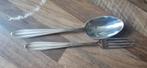 Verzilverd couvert Keltum P3 Chantal vK&B vork lepel, Ophalen of Verzenden