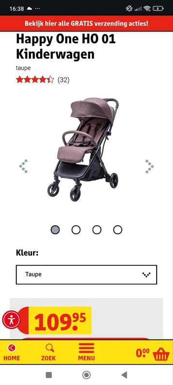 Buggy's

Happy one HO 01 Kinderwagen kruidvat taupe beschikbaar voor biedingen