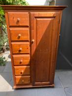 Leuke landelijk grenen houten meidenkast 94x50x161 cm, Ophalen, Gebruikt, 50 tot 100 cm, Landelijke stijl