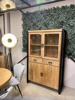 LEEGVERKOOP MANGO VITRINEKAST 599 EURO ! OP VOORRAAD, Bruin, Nieuw, Ophalen of Verzenden, Modern