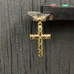 14 k gouden kruis hanger, Nieuw, Ophalen of Verzenden, Kruis of Symbool, Goud