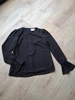 Wanderlust blouse zwart met gouden stipje - Liza top - mt S, Wanderlust, Zwart, Ophalen of Verzenden, Zo goed als nieuw