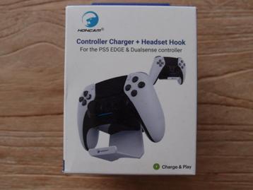 Controller lader + headset hook voor PS5 Edge & Dualsense beschikbaar voor biedingen