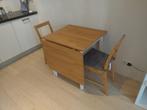 Tafel en stoelen, Huis en Inrichting, Tafels | Eettafels, Ophalen, 50 tot 100 cm, Eikenhout, 50 tot 100 cm