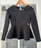 Prachtige zwarte peplum top Lofty Manner maat XS, Zwart, Ophalen of Verzenden, Zo goed als nieuw, Lange mouw