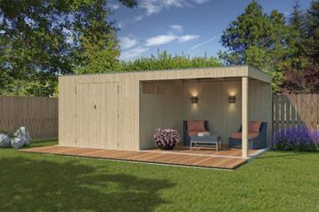 NIEUW modern tuinhuis met overkapping 8312EXT300 beschikbaar voor biedingen