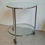 Vintage 80S Ikea STRIND bijzettafel, Huis en Inrichting, Tafels | Bijzettafels, Minder dan 55 cm, Metaal of Aluminium, Zo goed als nieuw