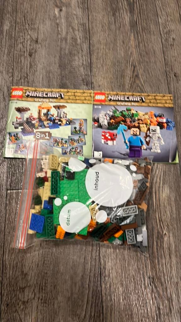 LEGO MINECRAFT Crafting box helemaal compleet, Kinderen en Baby's, Speelgoed | Duplo en Lego, Ophalen of Verzenden, Zo goed als nieuw
