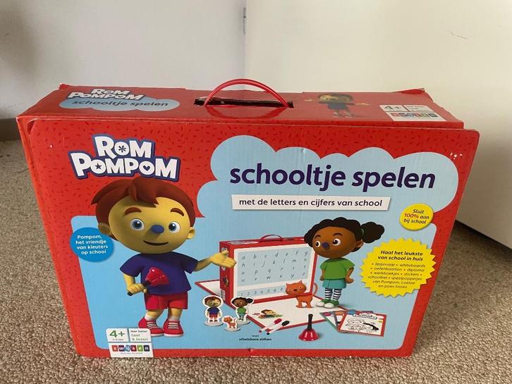Rompompom schooltje spelen, Kinderen en Baby's, Speelgoed | Educatief en Creatief, Taal en Lezen, Rekenen, Ontdekken, Ophalen of Verzenden