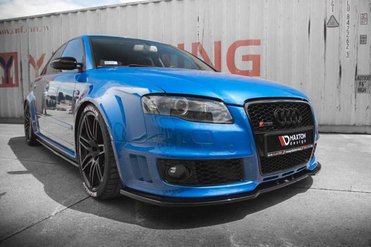 Voorlip diffuser sideskirt spoiler - Audi RS4 B7 06-08, Auto diversen, Tuning en Styling, Ophalen of Verzenden