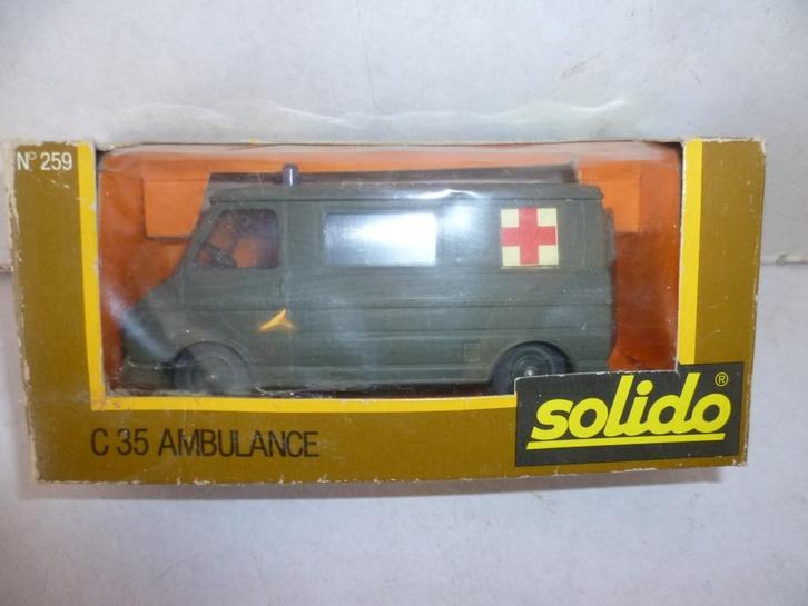 Solido 259 Citroën C35 Ambulance Militair 1:50 modelauto., Verzamelen, Militaria | Algemeen, Landmacht, Miniatuur of Beeldje, Overige gebieden