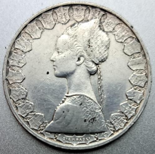 Italië, 500 Lire 1958 - zilver, Postzegels en Munten, Munten | Europa | Niet-Euromunten, Losse munt, Italië, Zilver, Ophalen of Verzenden