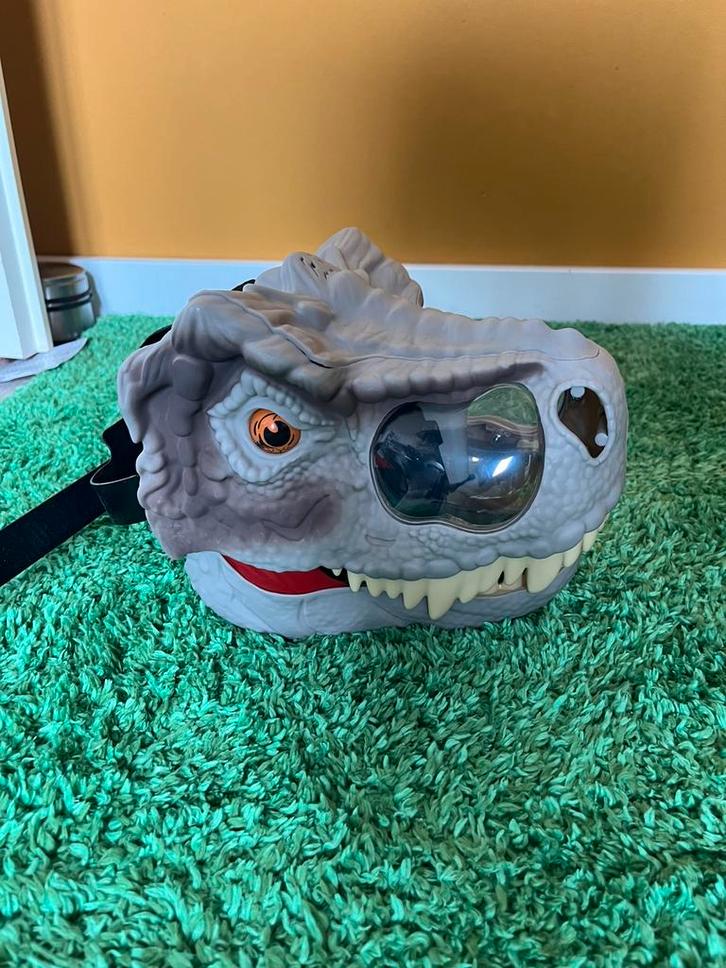 Jurassic World masker, Kinderen en Baby's, Carnavalskleding en Verkleedspullen, Zo goed als nieuw, Jongen of Meisje, Ophalen of Verzenden