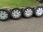Stalen velgen met banden 5x112, 205 55 r16 VW Touran, Ophalen, 16 inch, 205 mm, Winterbanden