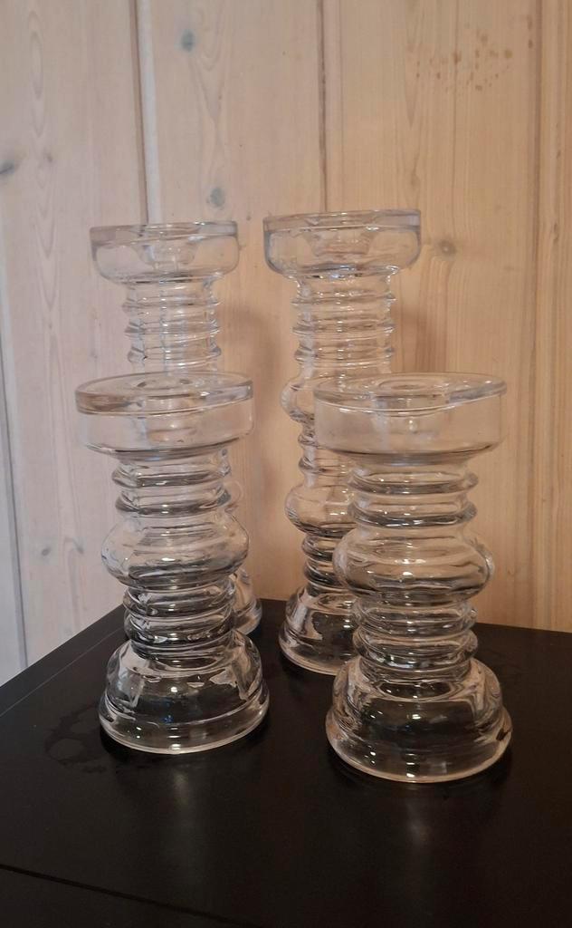 4 Riihimäen Lasi kandelaars/vazen Tamara Aladin, Carmen., Huis en Inrichting, Woonaccessoires | Kandelaars en Kaarsen, Zo goed als nieuw