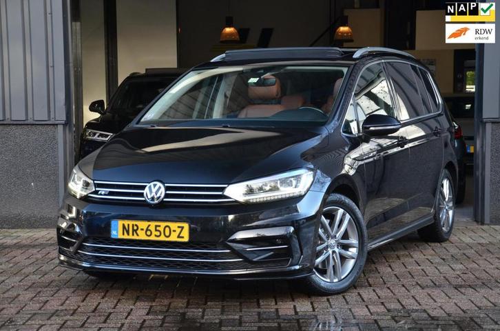 Volkswagen Touran 1.4 TSI R-Line 7p Aut|Leder|Pano|1e eigena, Auto's, Volkswagen, Bedrijf, Te koop, Touran, ABS, Adaptive Cruise Control