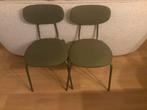 6 groene IKEA eetkamerstoelen, Huis en Inrichting, Ophalen, Overige kleuren, Zo goed als nieuw, Metaal