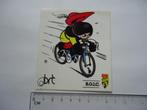 sticker oud Strip BRT wielrennen racefiets retro BOIC art, Verzenden, Zo goed als nieuw, Bedrijf of Vereniging