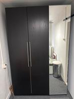 IKEA Pax Kast Zwart met Spiegeldeur, Huis en Inrichting, Kasten | Kledingkasten, Ophalen, 100 tot 150 cm, 200 cm of meer, Zo goed als nieuw
