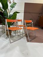 3x Vintage stoelen, klapstoeltjes - Interlübke, Overige materialen, Drie, Vintage, Ophalen of Verzenden