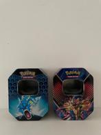 2x Pokémon tin blik box Gyarados Zamazenta, Ophalen, Gebruikt, Overige typen